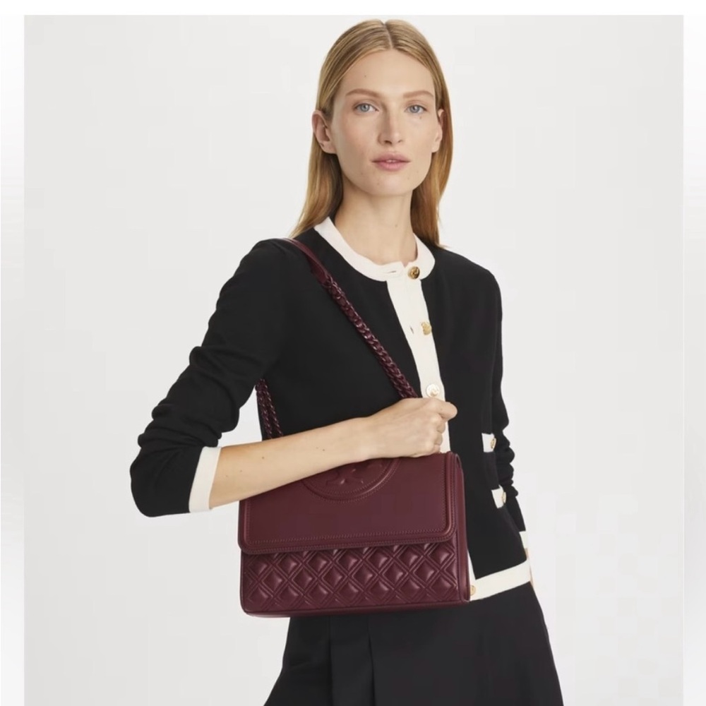 Authentic Tory Burch NWT Convertible Fleming Crossbody